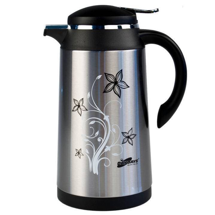 Garrafa Térmica Inox 1L Ampola de Vidro Gatilho Daydays