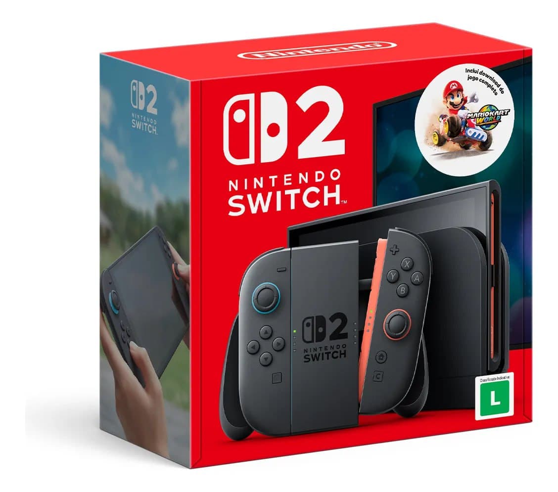 Bundle Nintendo Switch 2 + Jogo Digital Mario Kart World