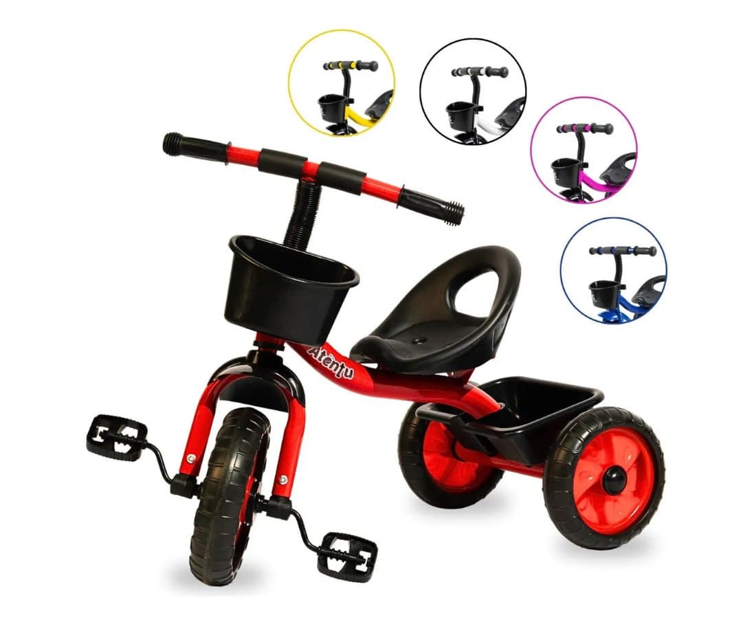 Triciclo Infantil 3 Rodas com Cestinha