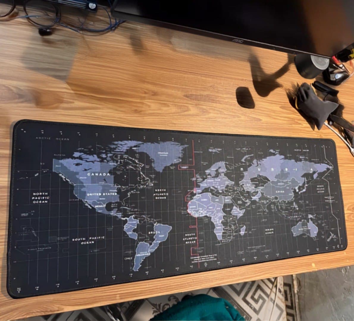 Mouse Pad Gamer Mapa Razer Grande 80x30cm