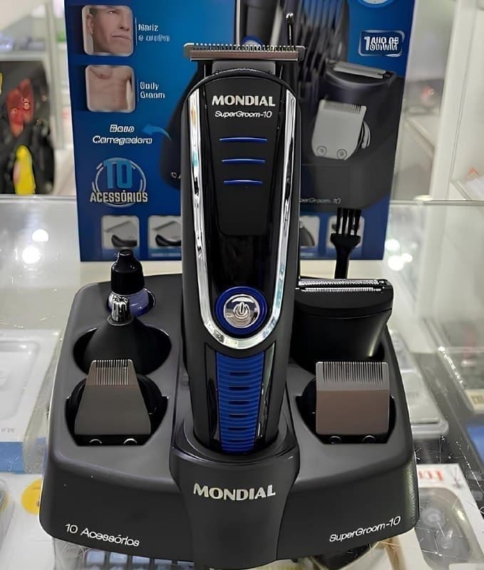 Aparador de Pelos Mondial Super Groom 10 (10 Acessórios)