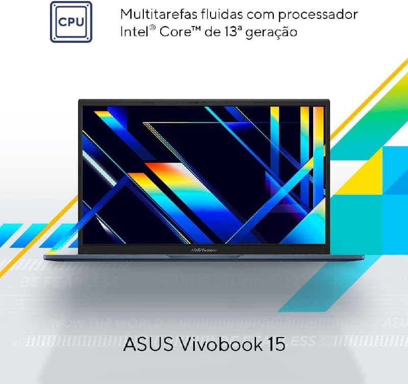 Notebook ASUS Vivobook 15 i5 16GB 512GB