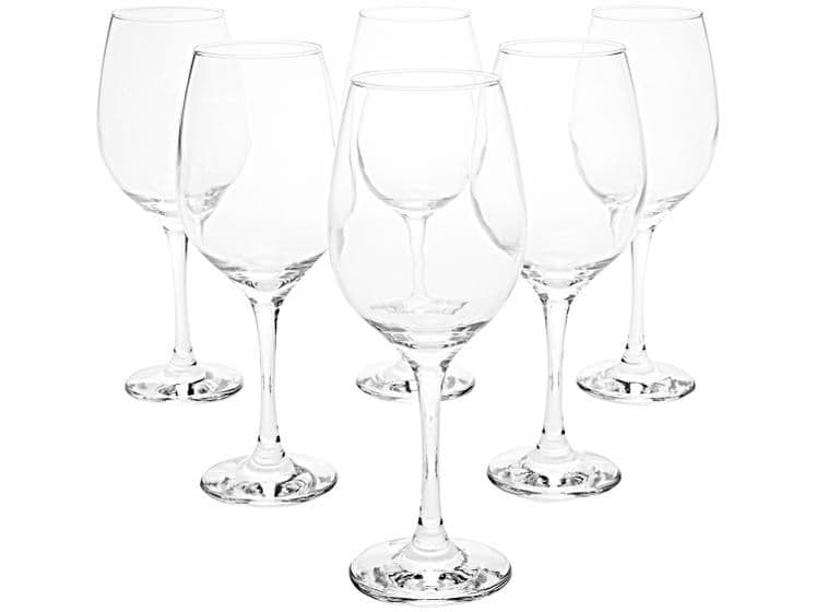 Kit 6 Taças Vidro para Vinho/Água 385ml Nadir Figueiredo