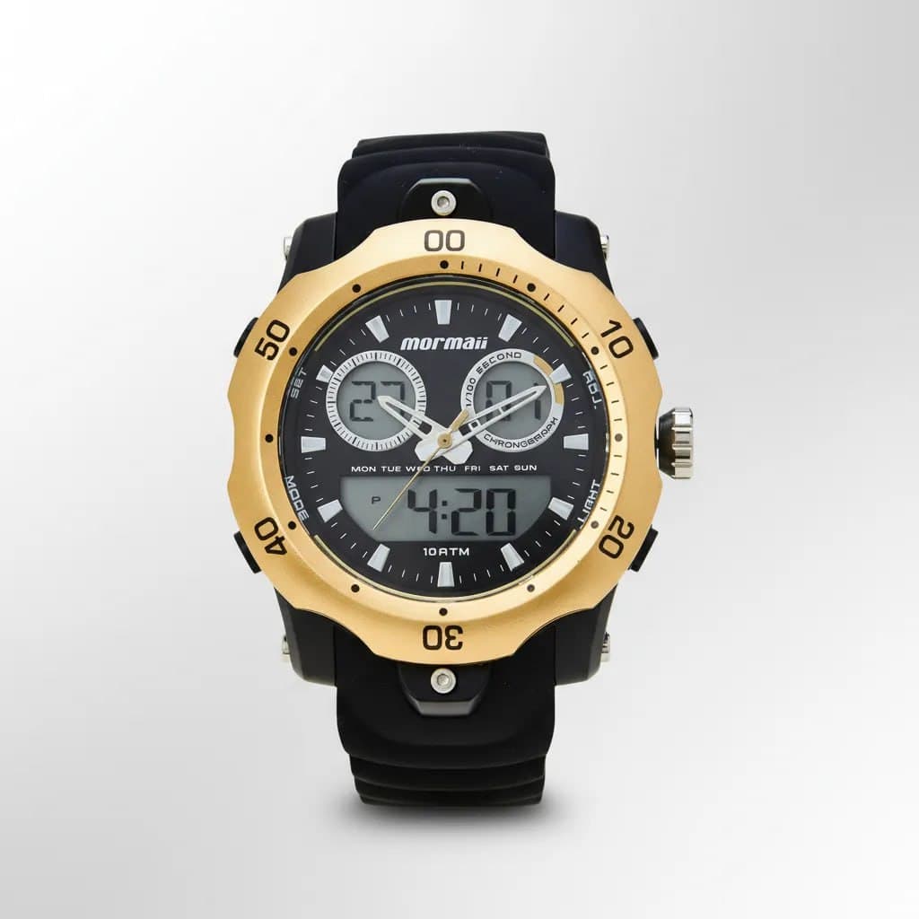 Relógio Mormaii Masculino Urban Preto MO10905/8D LCD Positivo