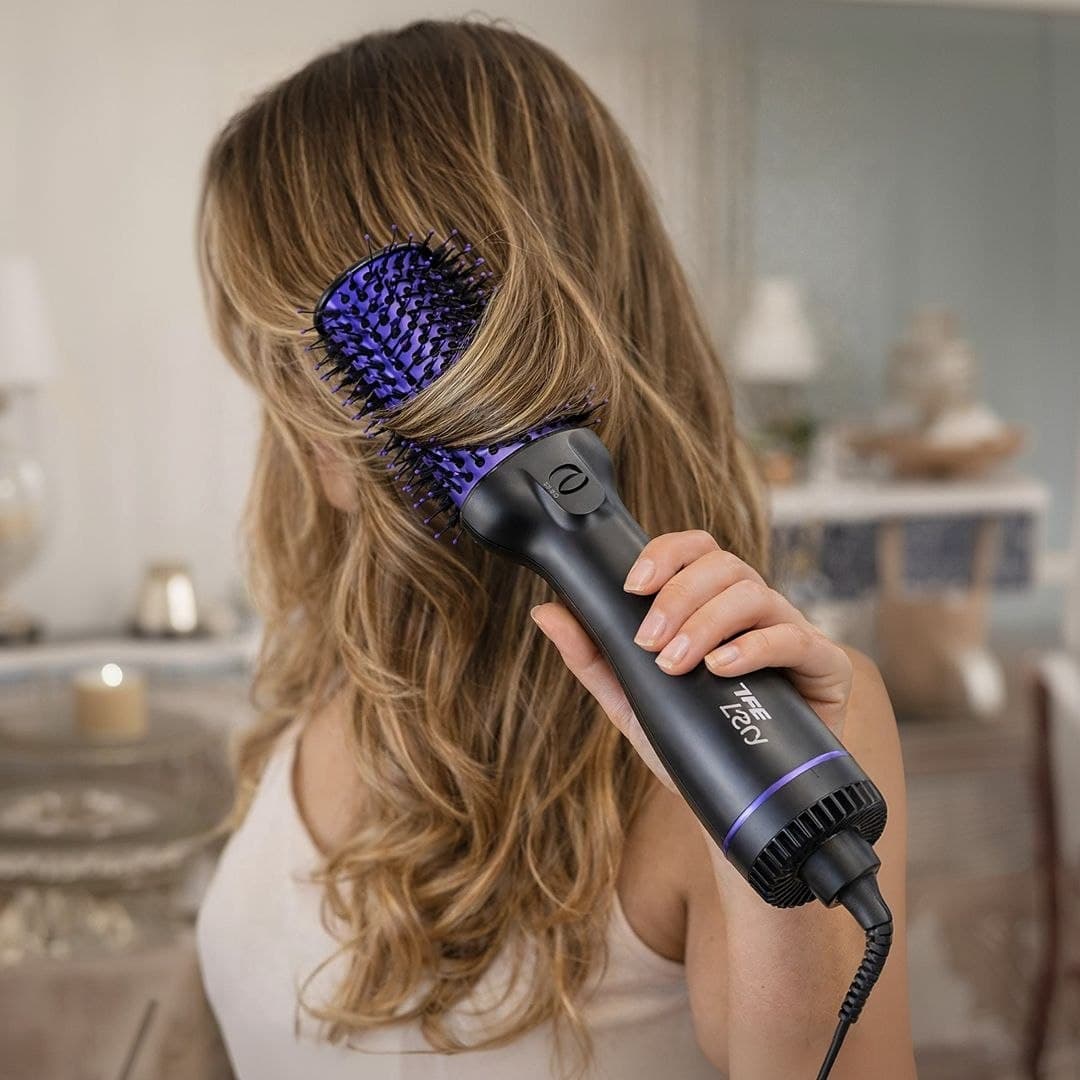 Taiff Escova Oval Easy Modeladora Alisadora Secadora Volume Cor Lilás 220V