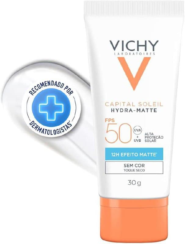 Vichy Capital Soleil HydraMatte Protetor Solar Facial FPS 50 30g