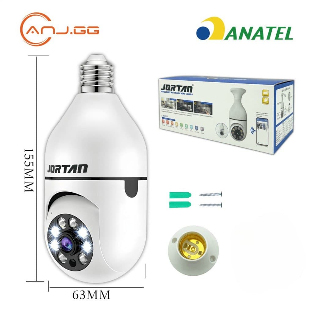 Câmera de Segurança Wi-Fi 360° com Microfone e Alto-falante