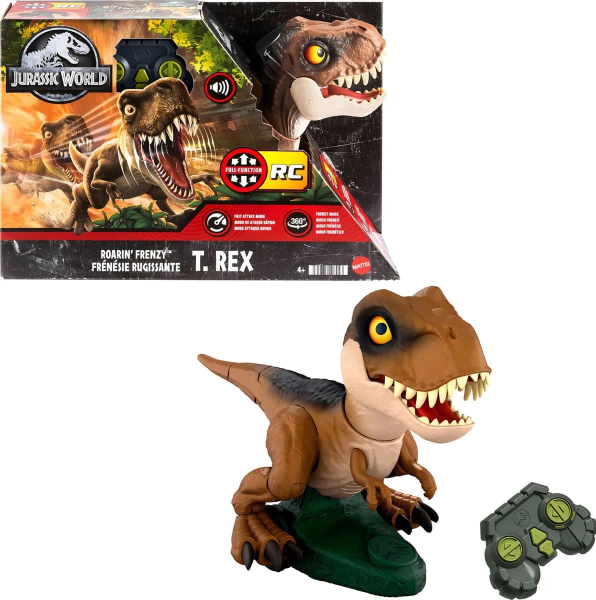 Jurassic World Dinossauro de Brinquedo T.Rex Fúria Rugidora Mattel