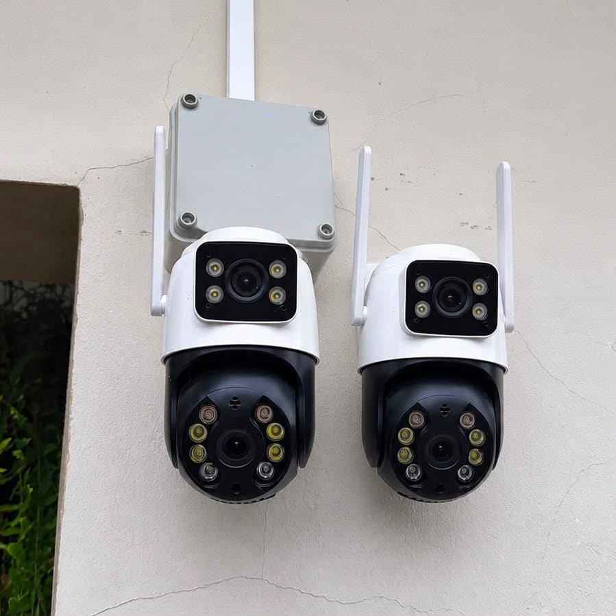 Kit 2 Câmeras de Segurança A31 ICSee à Prova d'Água Lente Dupla