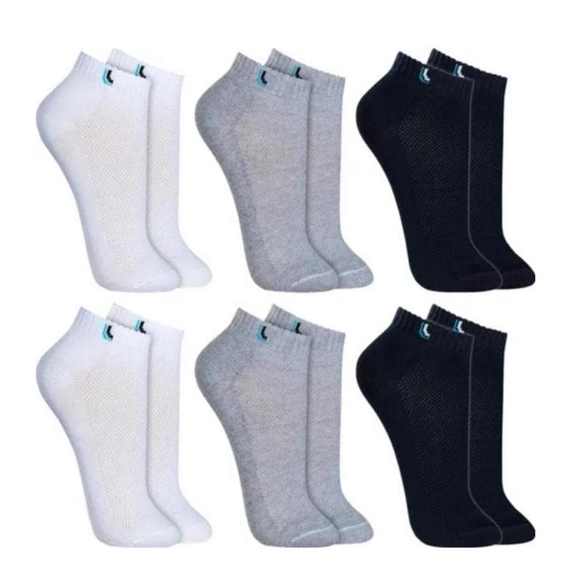 Kit 12 Pares Meias Cano Curto Algodão Sport