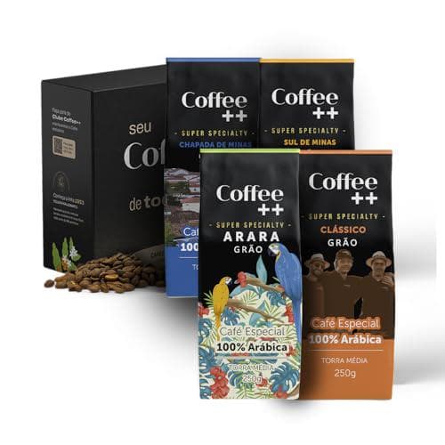 Kit 4 Pacotes Café Especial Em Grãos Coffee Mais Variedades - 4 x 250g