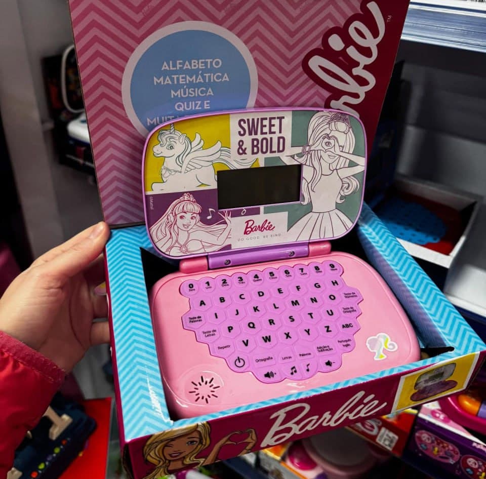Laptop Infantil Educativo Bilíngue Barbie Candide