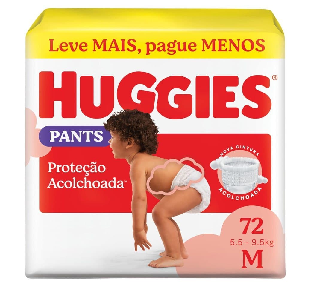 Fralda Huggies Supreme Care Roupinha M 72 unidades
