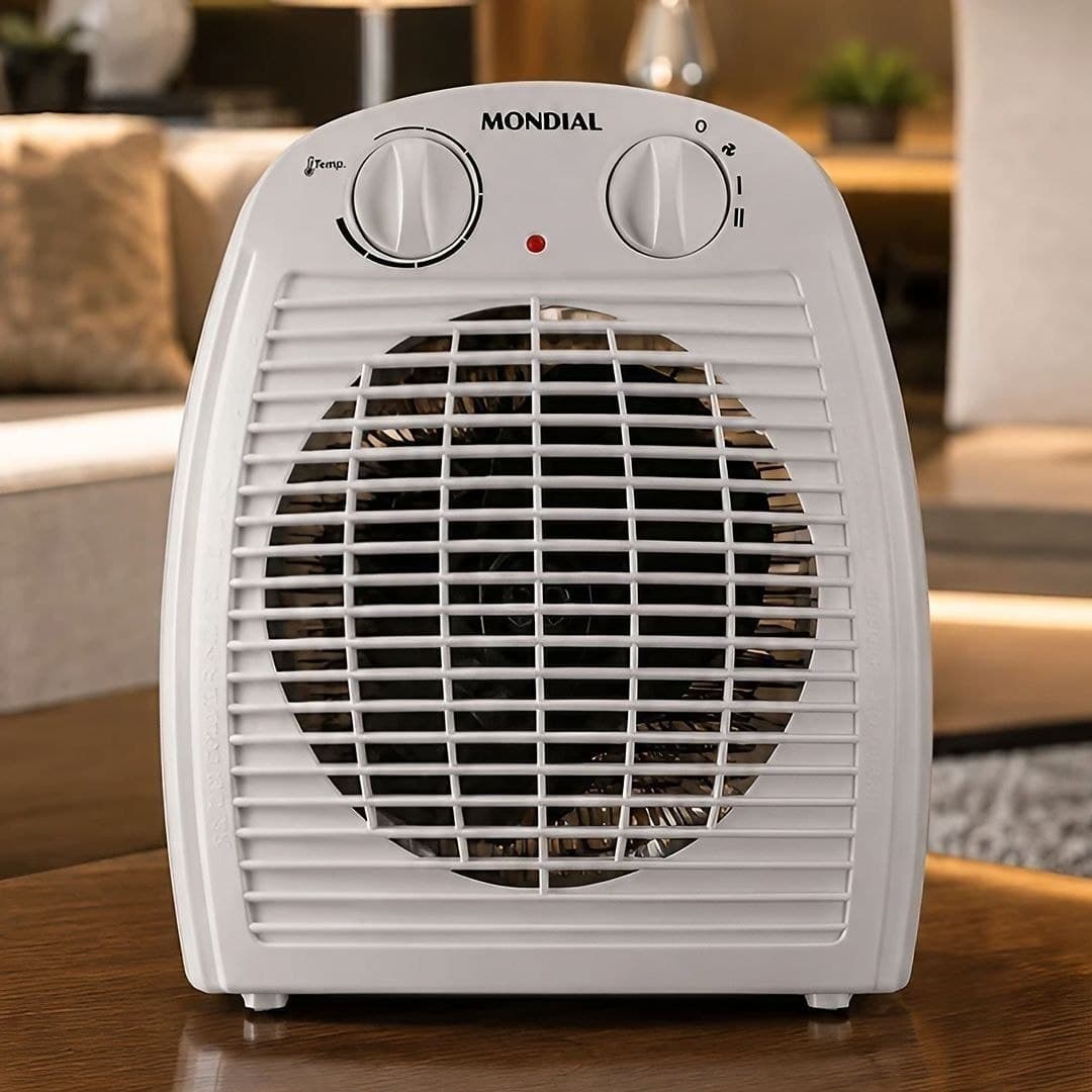 Aquecedor elétrico Mondial Caloventor A-08 branco 220V