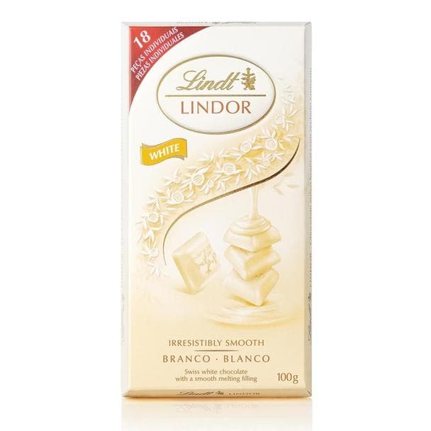 Chocolate Lindt Lindor White com Recheio Cremoso 100g