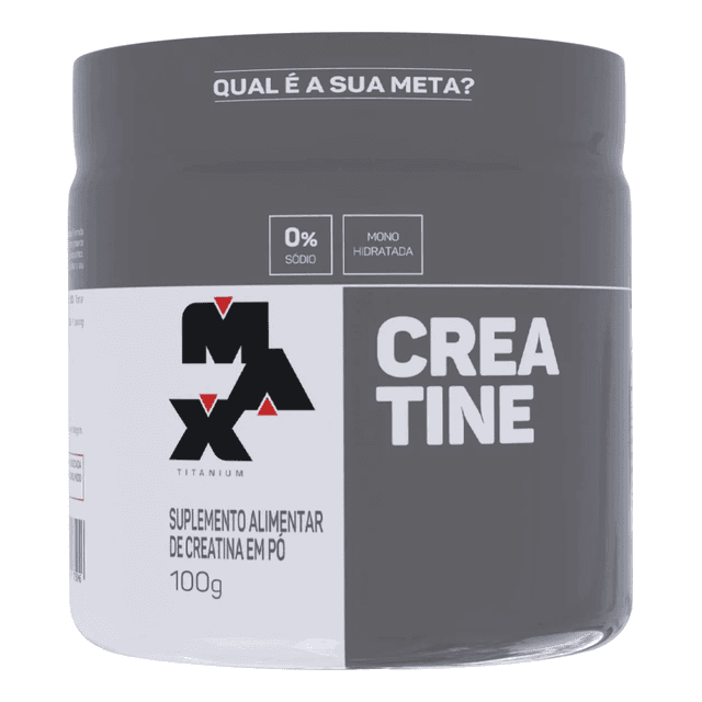 Creatina Max Titanium Creatine Monohidratada 100g Sem Sabor