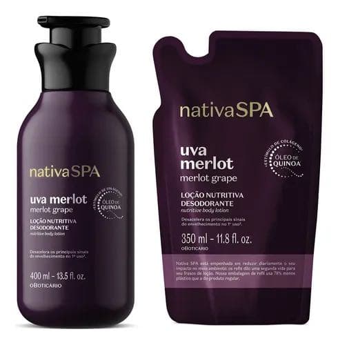 Nativa SPA Uva Merlot Hidratante Corporal + Refil