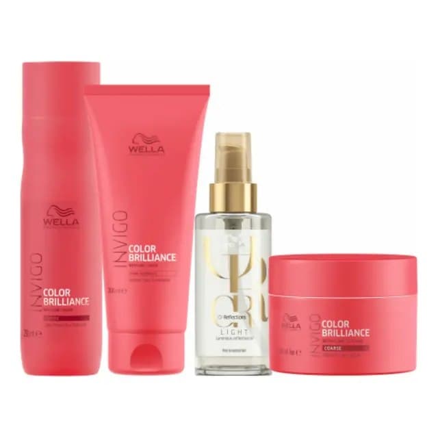 Kit Wella Color Brilliance Completo Trio + Óleo Light 100ml