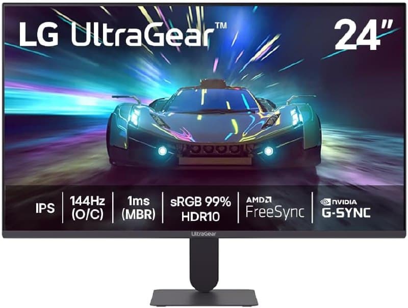 Monitor LG UltraGear 24G411A-B 24" FHD 144Hz 1ms