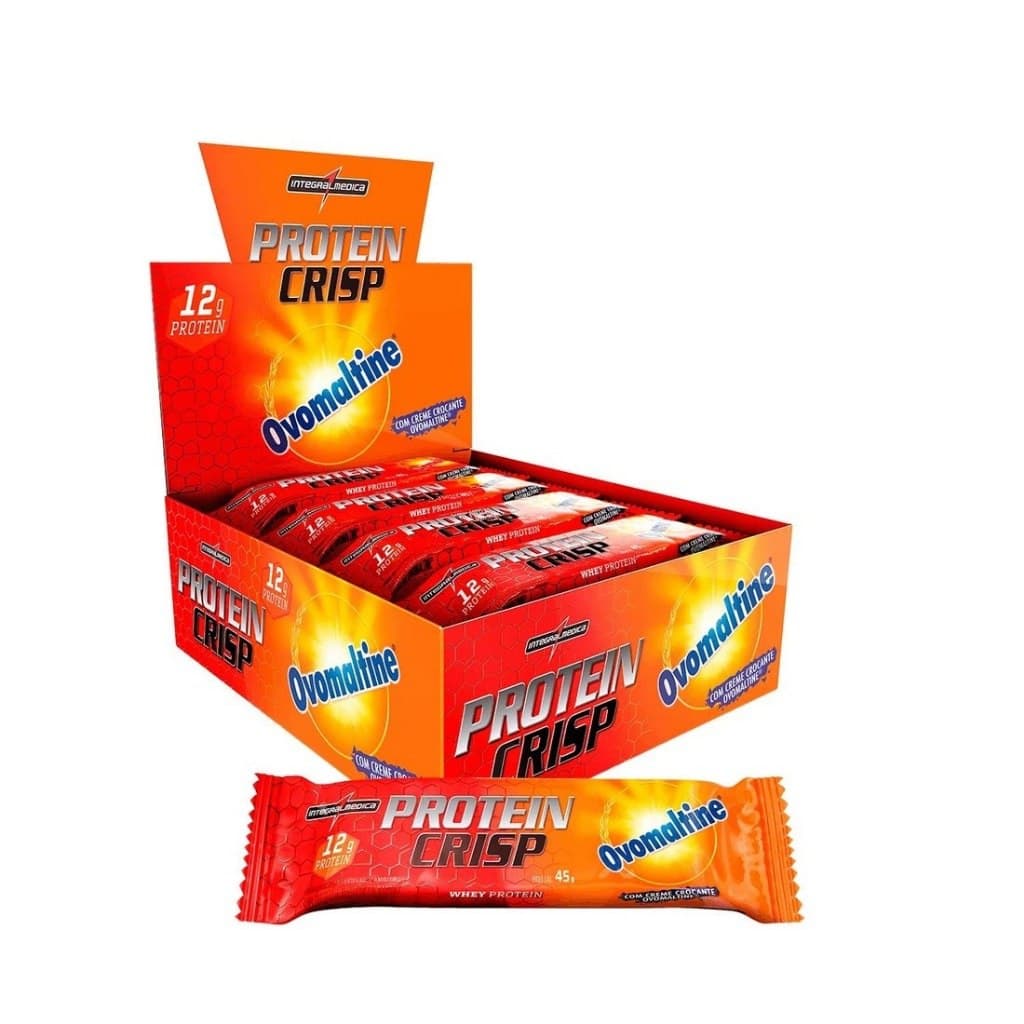 Integralmedica Whey Protein Crisp Bar Barra de Proteína Display 12 Unidades