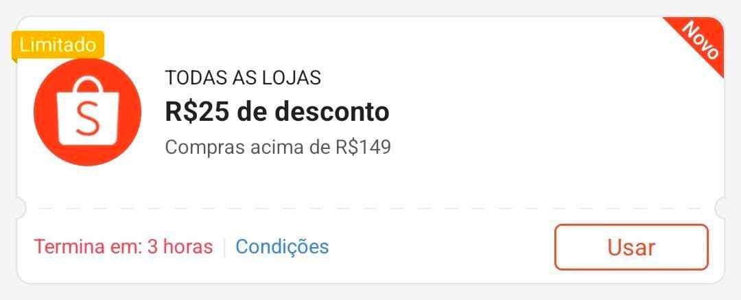 R$25 DE DESCONTO