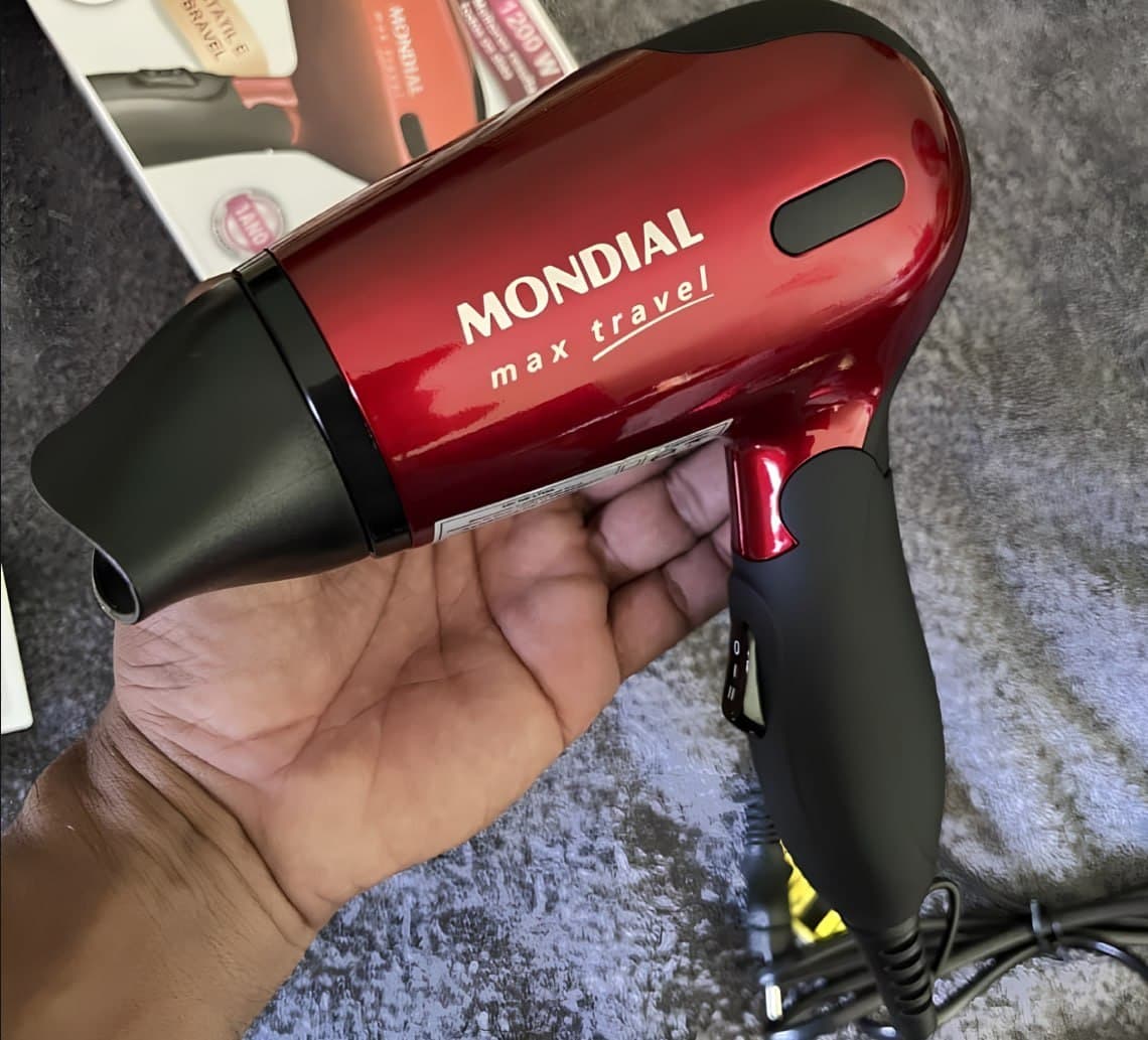 Secador de Cabelos Mondial Max Travel SC-10 Bivolt 1200w