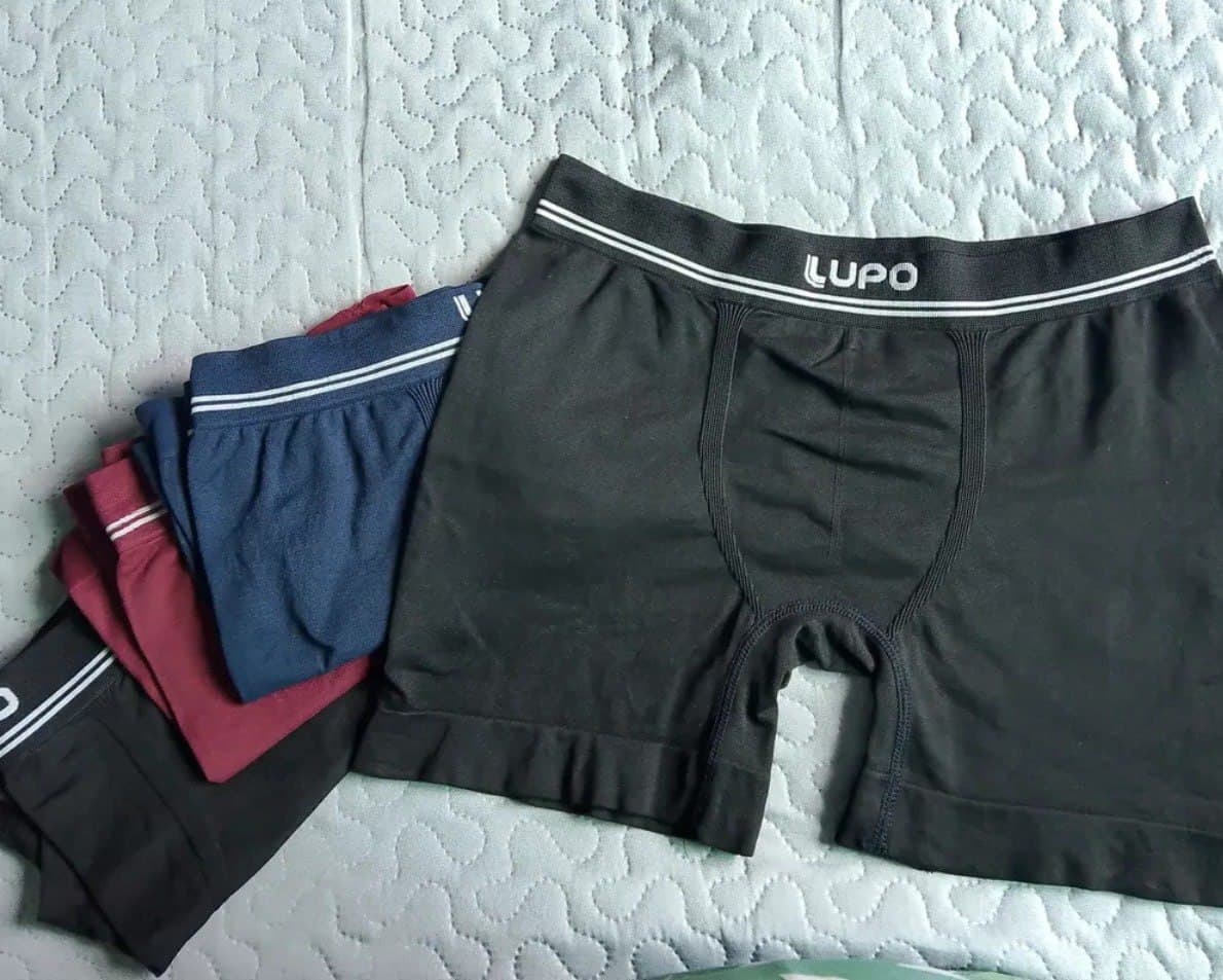 Kit 4 Cuecas Lupo Boxer Poliamida