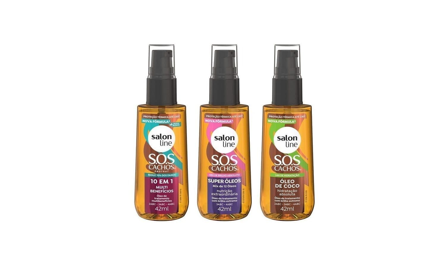 Kit com 3 Óleos de Tratamento Coco, Super Óleos e Multibenefícios