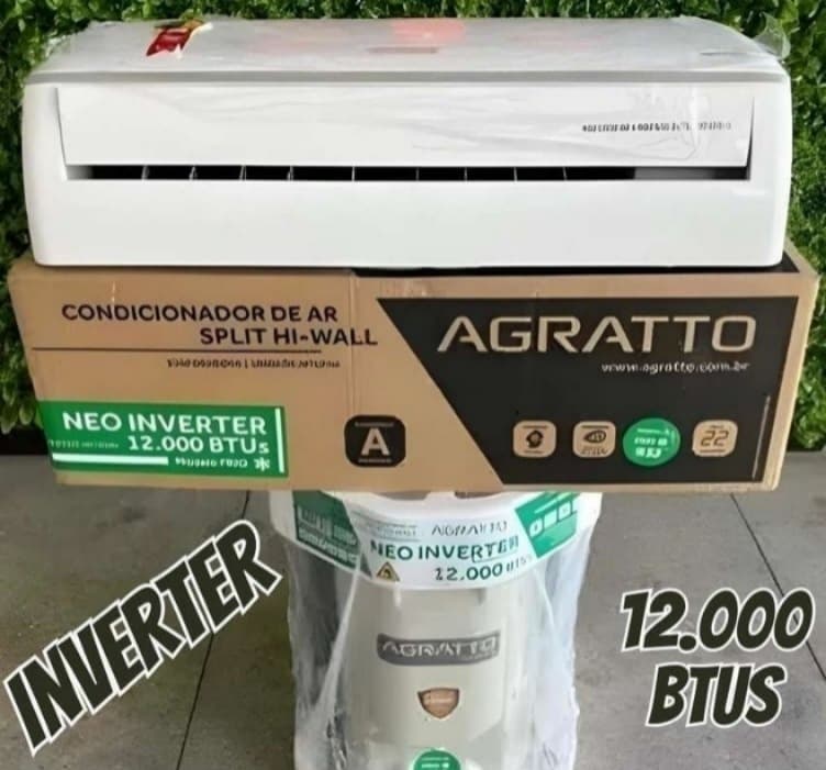 Ar Condicionado Split Hw Inverter Liv Top Agratto 12000 Btus Frio 220V Monofásico LCST12F- 02I