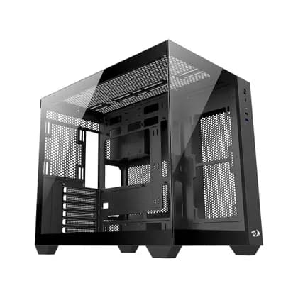 Gabinete Gamer Redragon Wideload Lite Mid Tower ATX Lateral em Vidro Temperado Preto - CA-604B