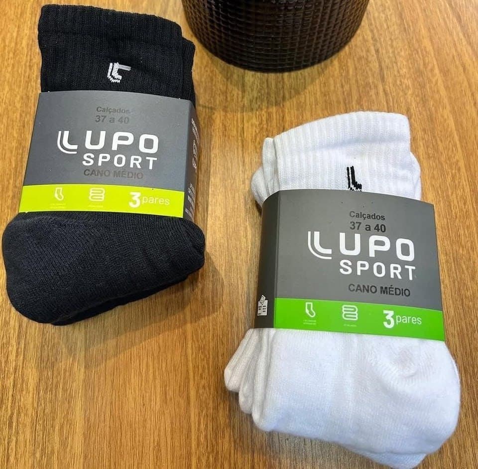 Kit 6 Pares Meias Lupo Cano Médio Alto