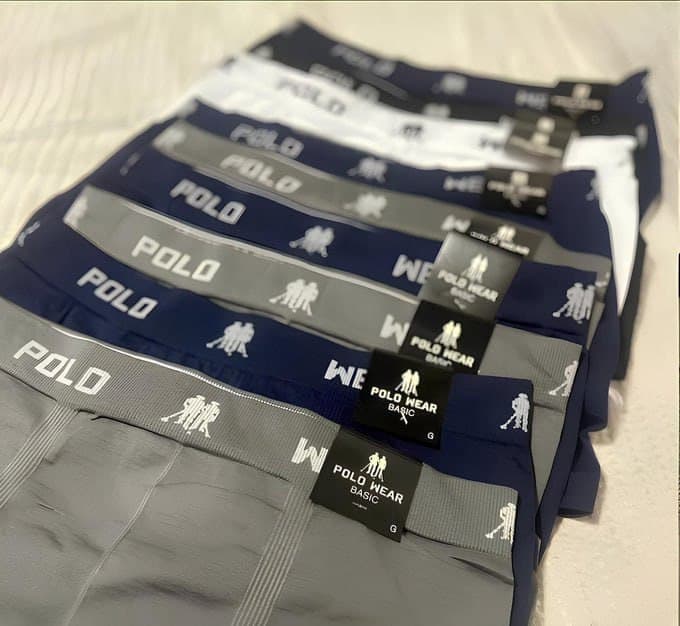 Kit 12 Cuecas Boxer Polo Wear