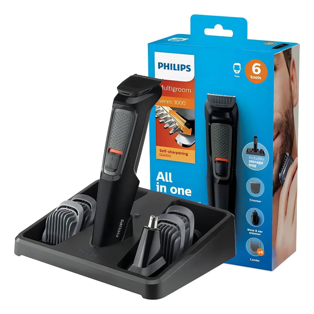 Aparador de Pelos Philips Multigroom 6 em 1 MG3711