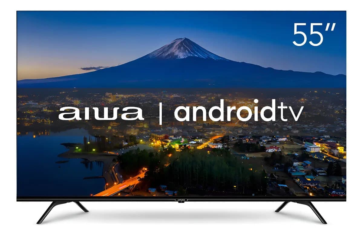 Smart TV AIWA 55" Android 4K Borda Ultrafina Dolby Vision & Atmos