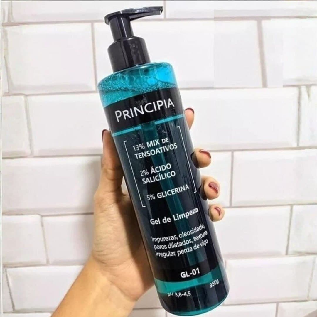 Principia Gel de Limpeza Facial 2% Ácido Salicílico + 5% Glicerina GL-01 350g