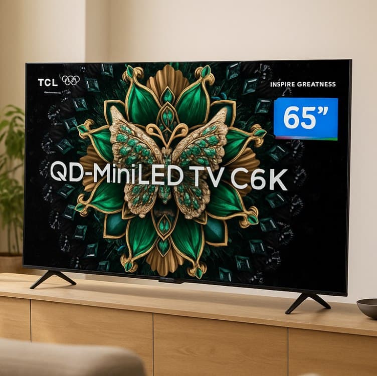 Smart TV 65 TCL 4K UHD MiniLED 65C6K 120Hz Google TV AiPQ Google Assistant 4 HDMI 2 USB