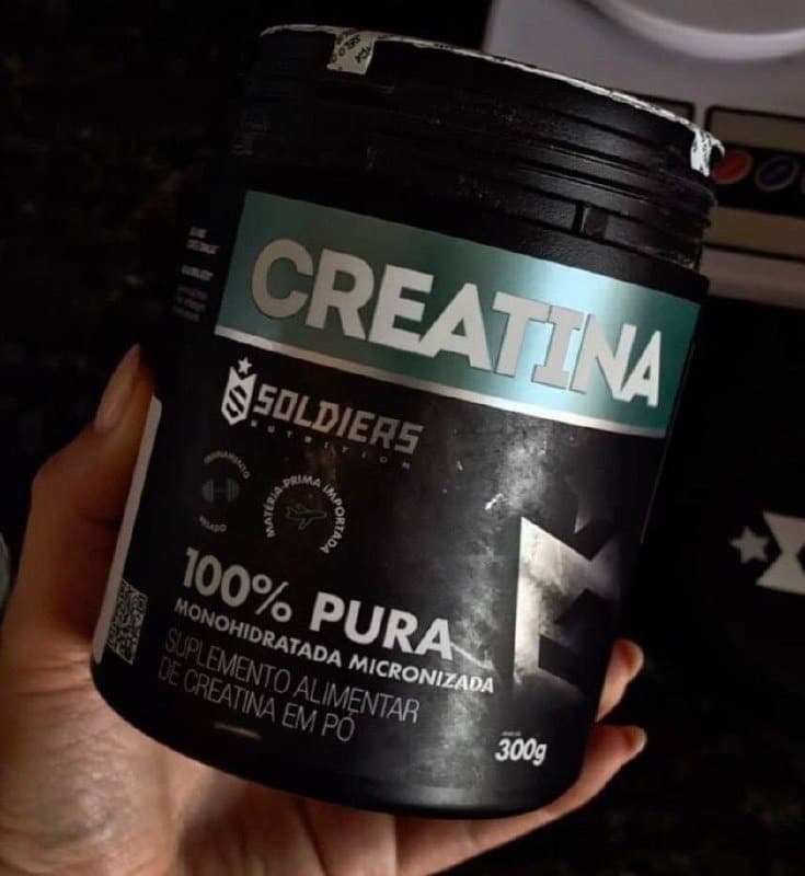 Creatina Monohidratada Pote 300g Soldiers Nutrition 100% Pura Importada Performance Músculo Treino
