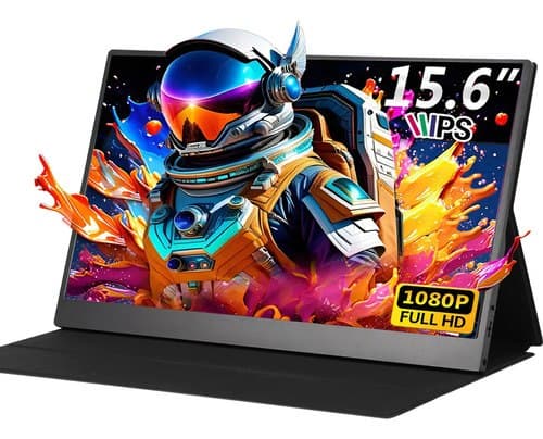 Monitor Gamer Portátil 15.6" 1080p FHD IPS com HDMI e USB Preto 127/220V