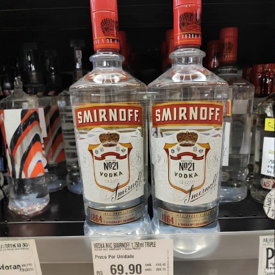 Vodka Smirnoff 1750ml