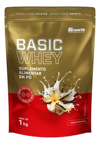 Basic Whey 1kg Growth Supplements Baunilha