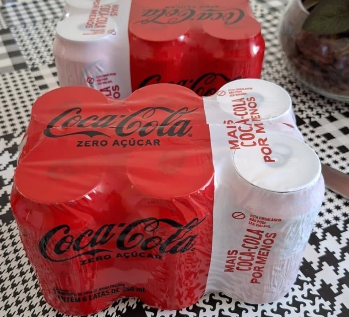 Pack de Coca-Cola sem Açúcar 350mL 6 unidades