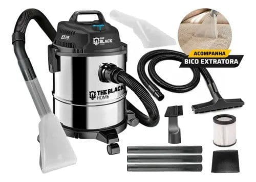 Aspirador de Pó e Água Inox 12L 1200W com Soprador e Extratora