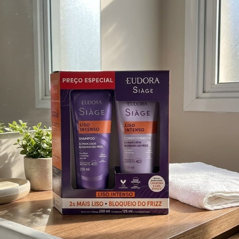 Eudora Siàge Promopack Liso Intenso Shampoo 250ml + Condicionador 125ml