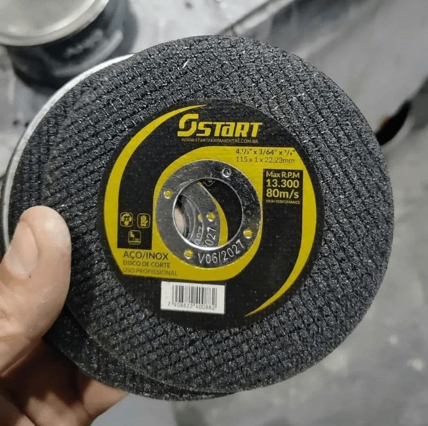 Disco Corte Fino Inox 4.1/2 x 1,0 para Esmerilhadeira 100 Peças - Start