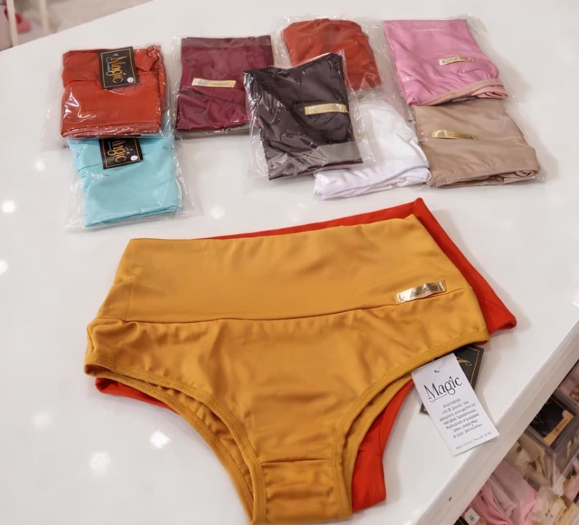 Kit 10 Calcinhas Cós Alto