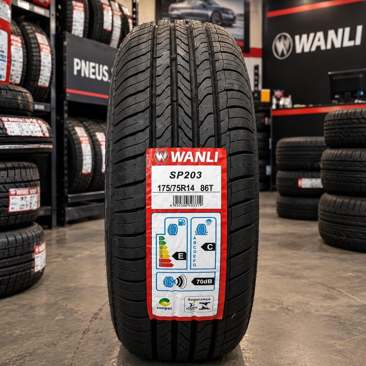 Pneu Wanli 175/75R14 86T SP203 Aro 14