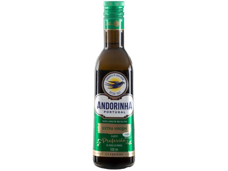 Azeite de Oliva Extravirgem Andorinha 500ml - 2 unidades